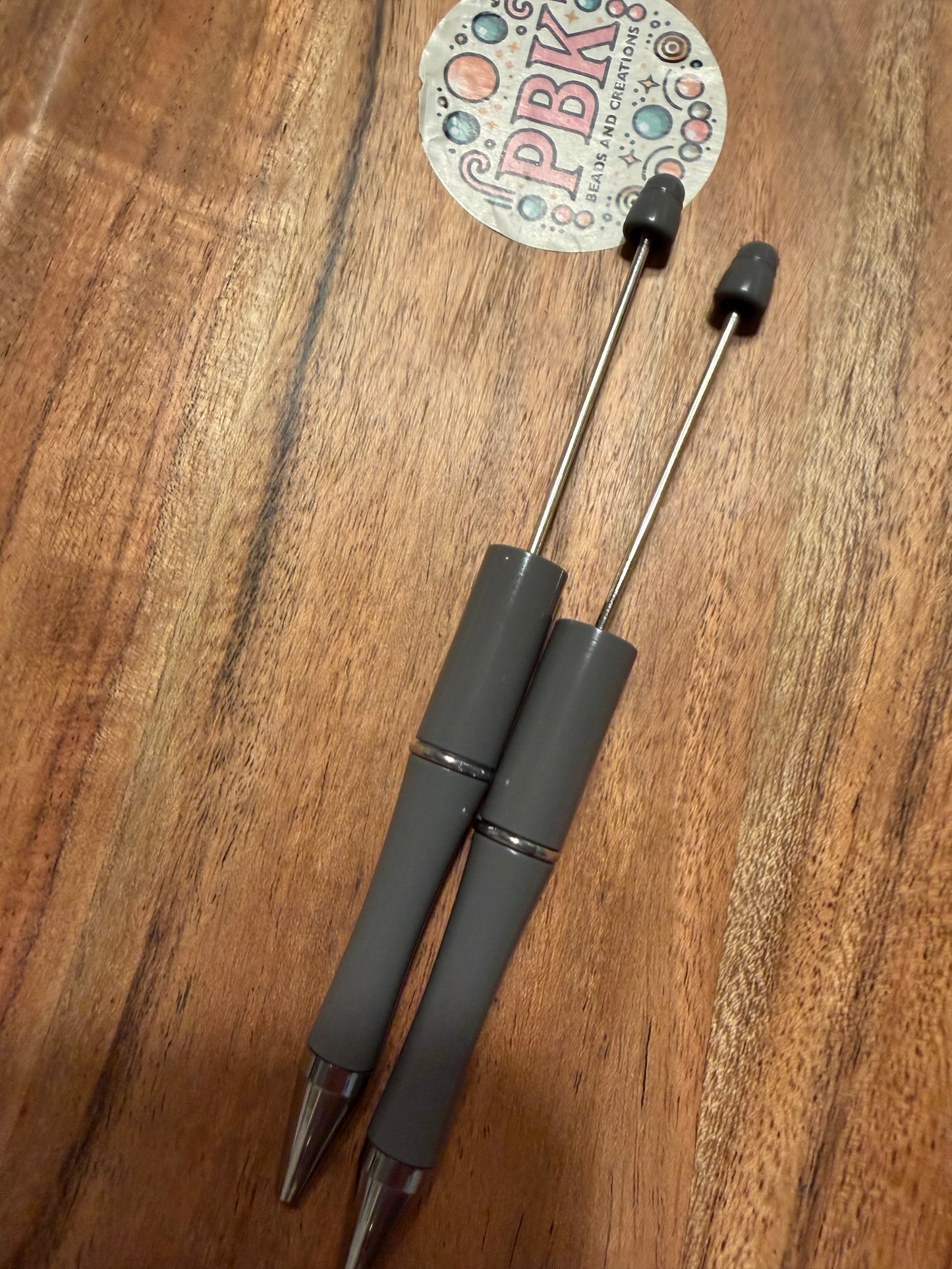 Gray- Beadable Pen