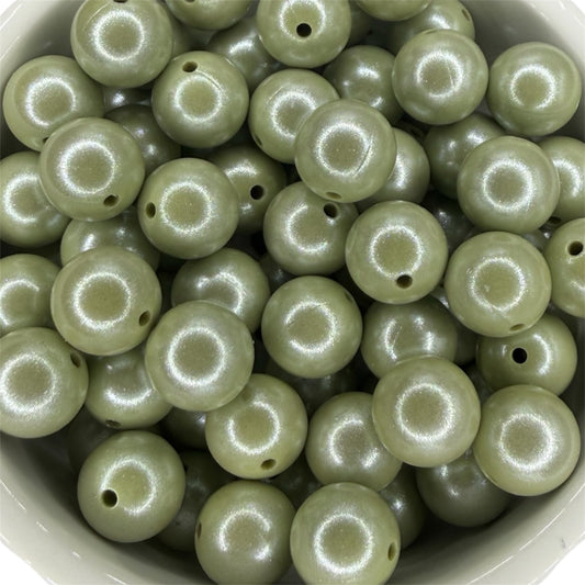 Sage- Opal Silicone Bead 15mm