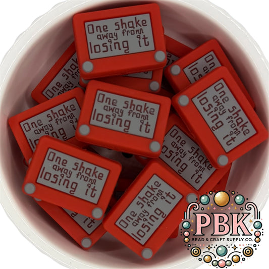 3D Etch-a-Sketch- EXCLUSIVE TO PBK- Silicone Focal Bead