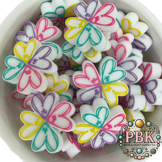 Mama Hearts- EXCLUSIVE TO PBK- Silicone Focal Bead