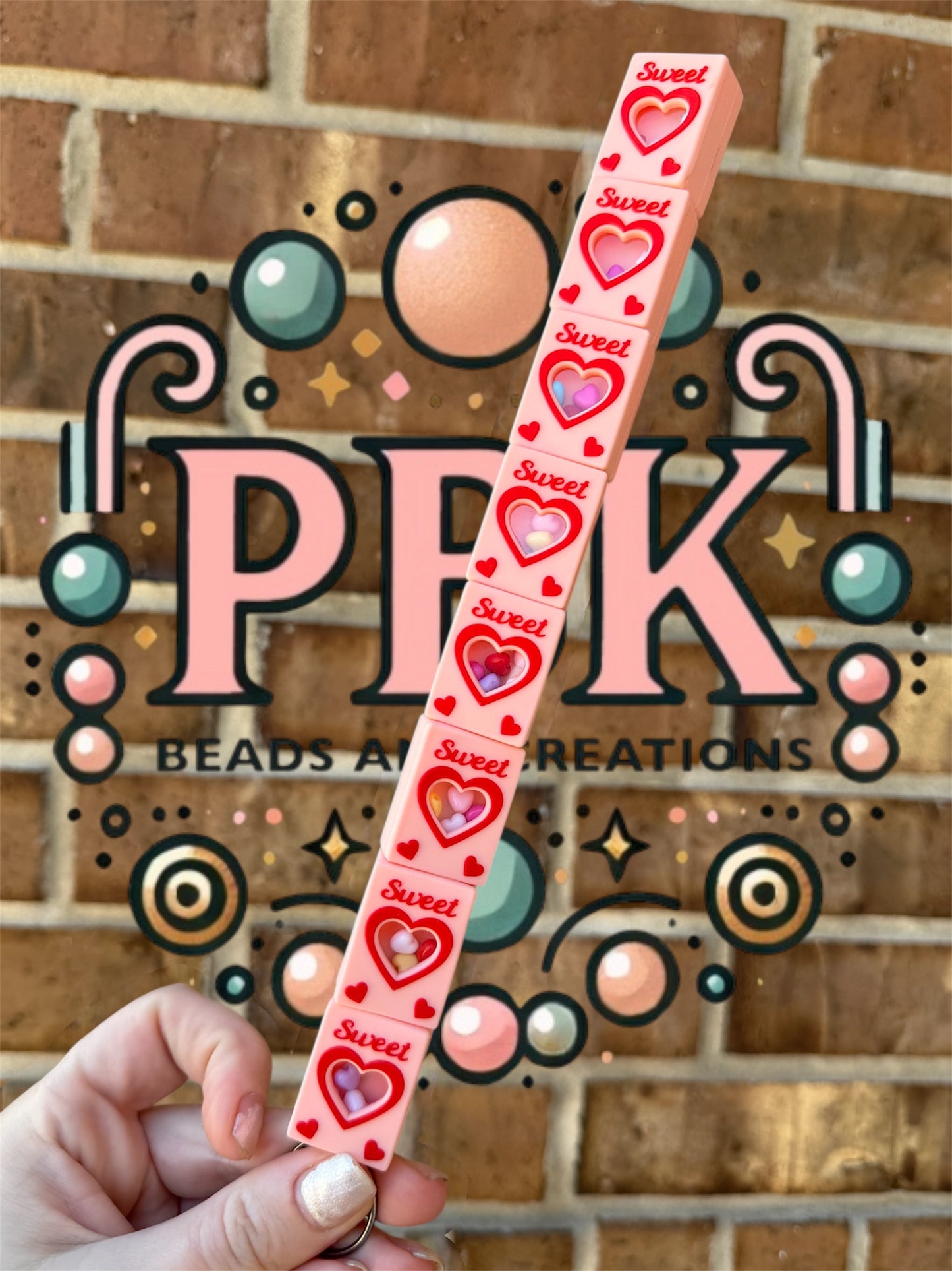 3D Valentines Sweet Candy Box - EXCLUSIVE TO PBK- Silicone Focal Bead