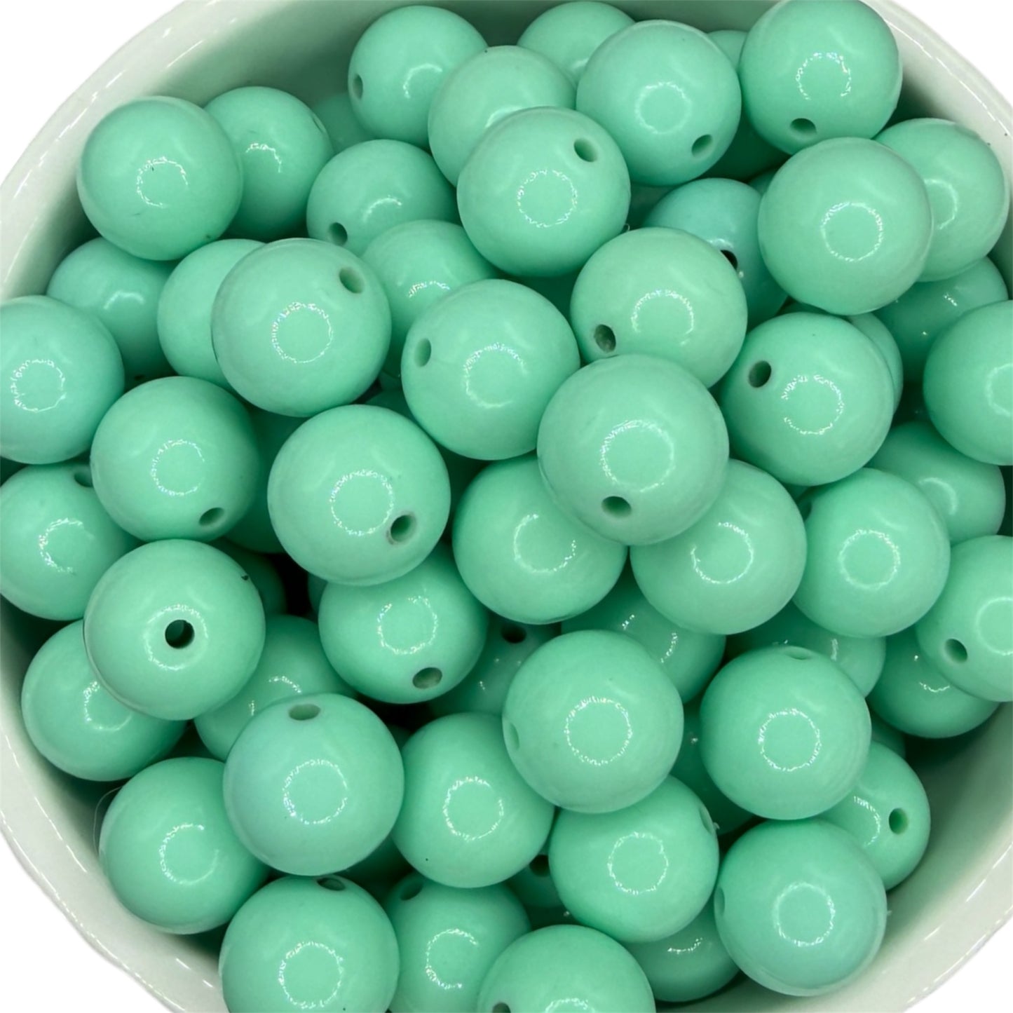 Light Aqua- Liquid Silicone Bead 15mm
