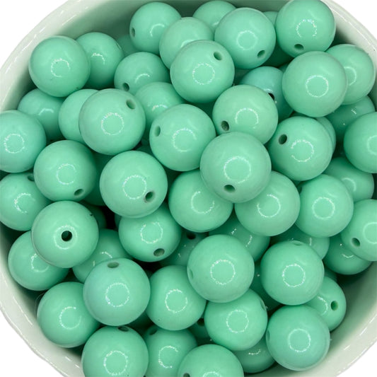 Light Aqua- Liquid Silicone Bead 15mm