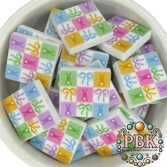 Bunnies & Bows- EXCLUSIVE TO PBK- Silicone Focal Bead