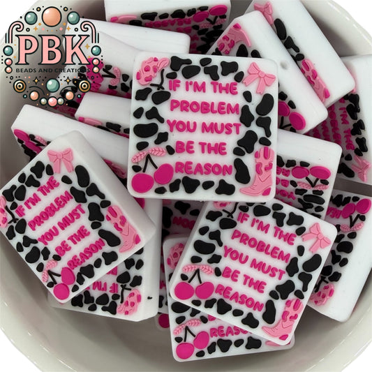 If I’m The Problem - EXCLUSIVE TO PBK- Silicone Focal Bead
