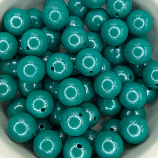 Blue/Green- Opal Silicone Bead 15mm