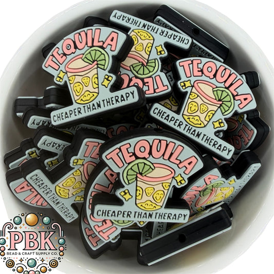 Tequila is cheaper than therapy - EXCLUSIVE TO PBK- Silicone Focal Bead