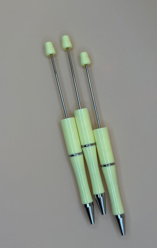 Light Yellow- Beadable Pen