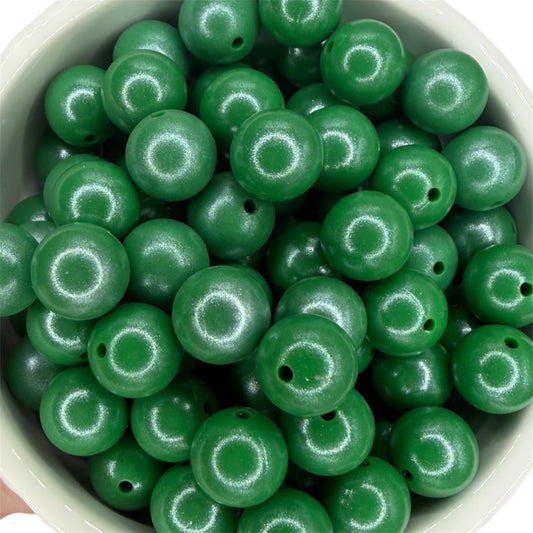 Fern- Opal Silicone Bead 15mm