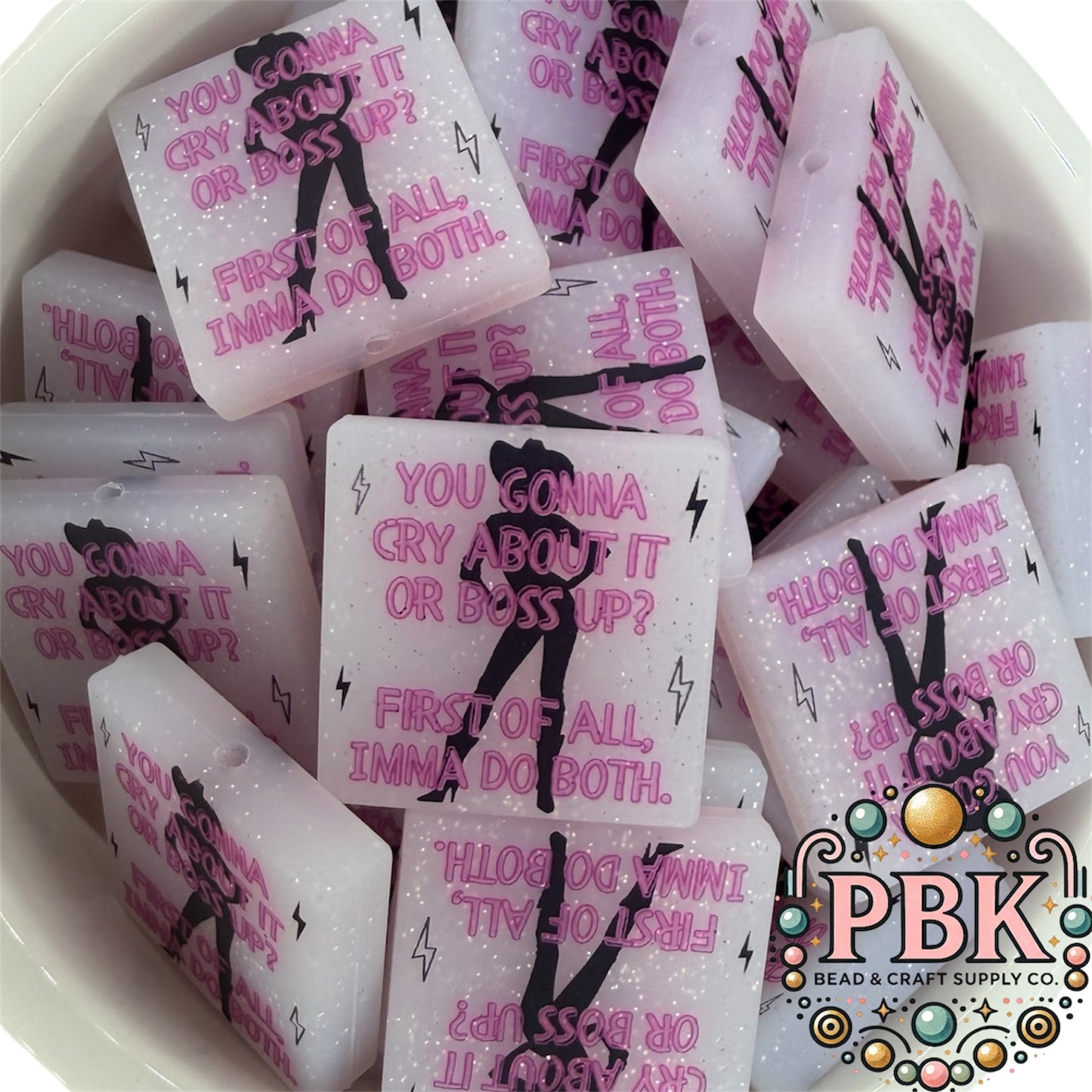 Imma Boss Up- EXCLUSIVE TO PBK- Silicone Focal Bead