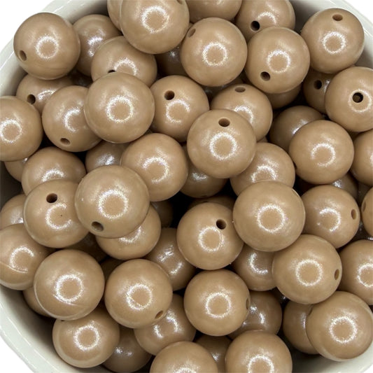 Cream & Sugar- Opal Silicone Bead 15mm