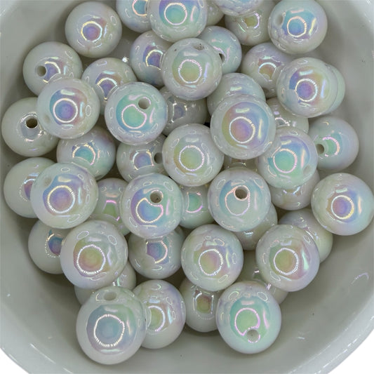 White Iridescent- Speciality Beads