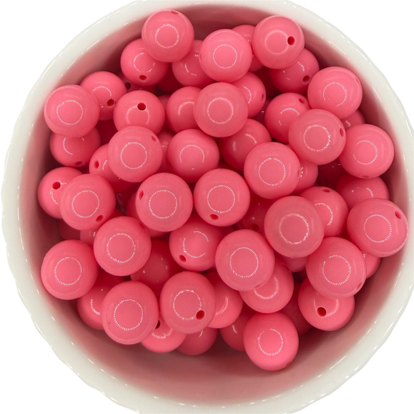 Coral- Liquid Silicone Bead 15mm