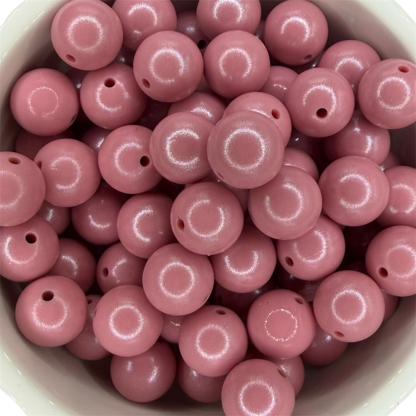 Blush - Opal Silicone Bead 15mm