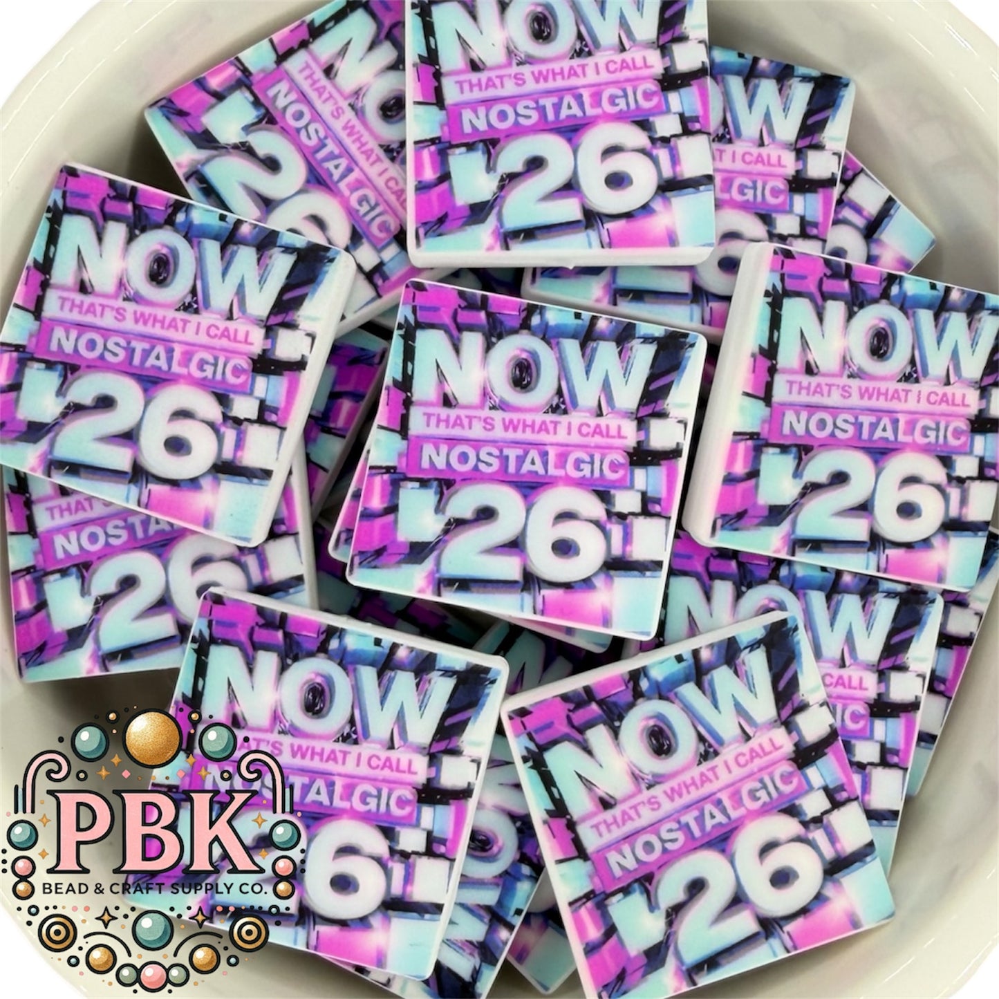 Now That’s What I Call Nostalgic- EXCLUSIVE TO PBK- Silicone Focal Bead