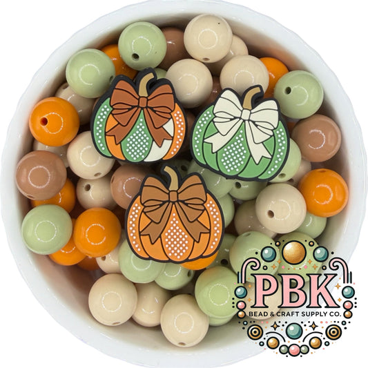 Dolled Up Pumpkin- EXCLUSIVE TO PBK- Silicone Focal Bead
