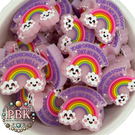 Your Opinions Don’t Pay My Bills- EXCLUSIVE TO PBK- Silicone Focal Bead