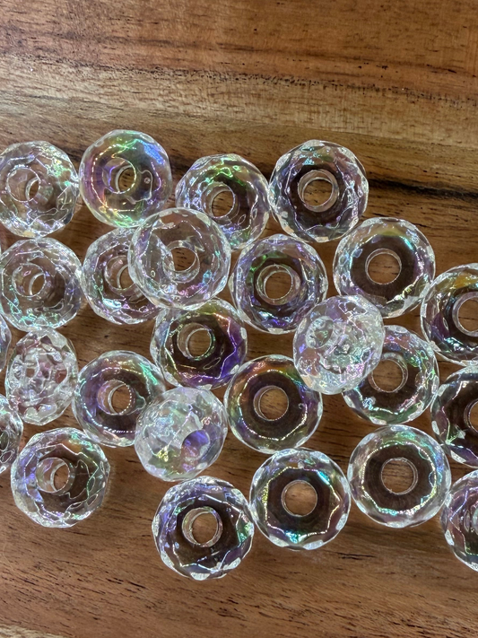 Clear Iridescent Acrylic Spacer