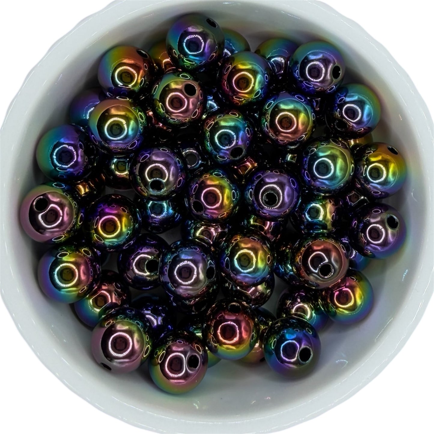 Black iridescent- Speciality Beads