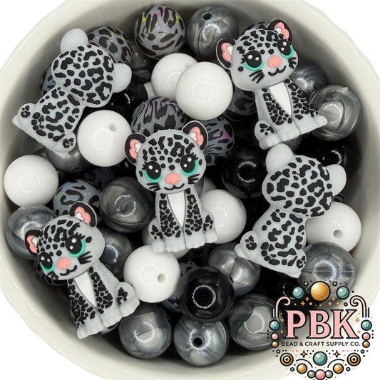 3D Leopard- EXCLUSIVE TO PBK- Silicone Focal Bead