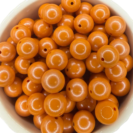 Pumpkin Pie- Opal Silicone Bead 15mm