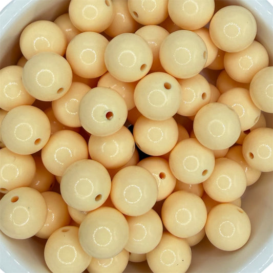 Champagne- Liquid Silicone Bead 15mm