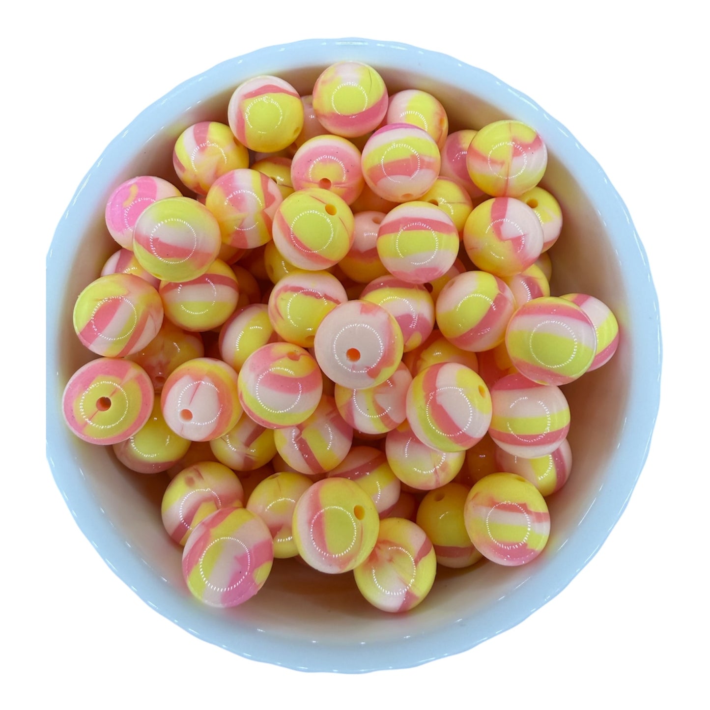 Strawberry Lemonade- Silicone Bead 15mm