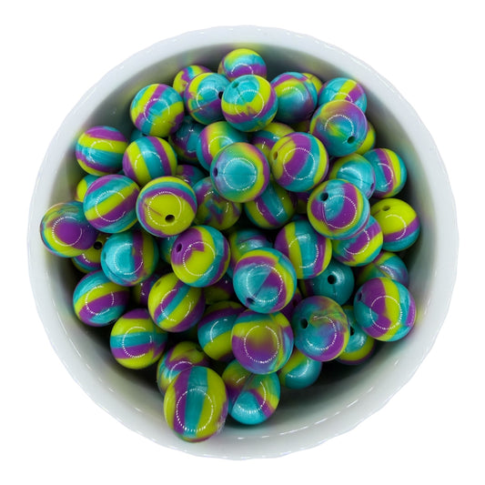 Electric Swirl Liquid- Silicone Bead 15mm
